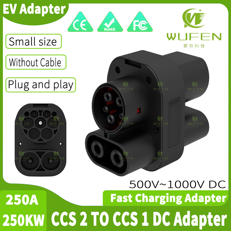 WUFEN AC & DC CCS2 To CCS1 DC  - Ccs2 To Ccs1 Fast Charge Adapter 250Kw recension och pris